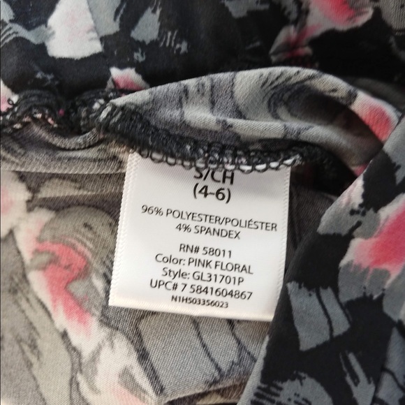 Black Flower Skirt. - Picture 3 of 3